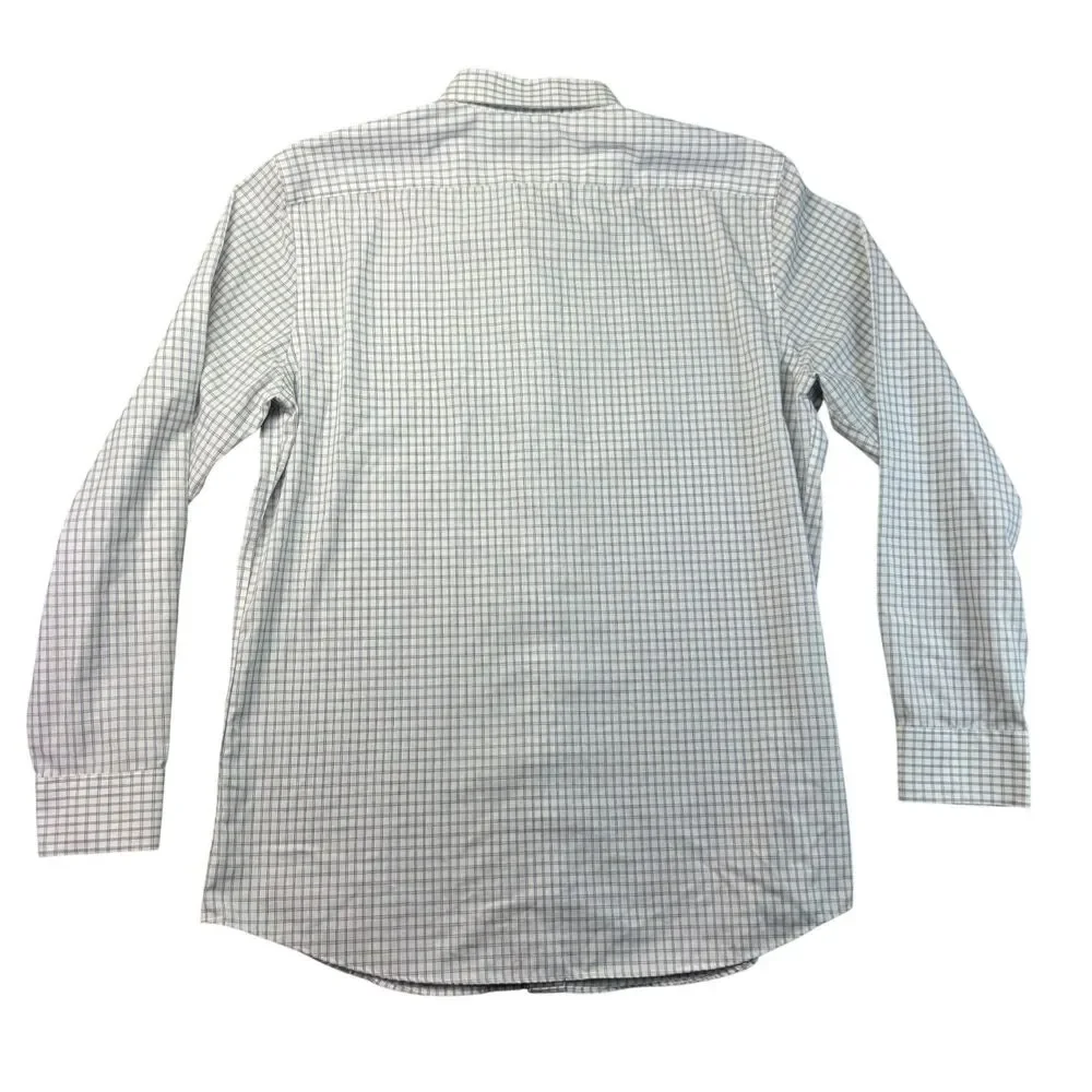 Banana Republic Shirt Men's Large Multicolor Checks Non-iron Standard Fit Preppy